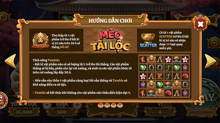 Game nổ hũ mèo tài lộc Vicclub – Thiên đường nổ hũ hấp dẫn